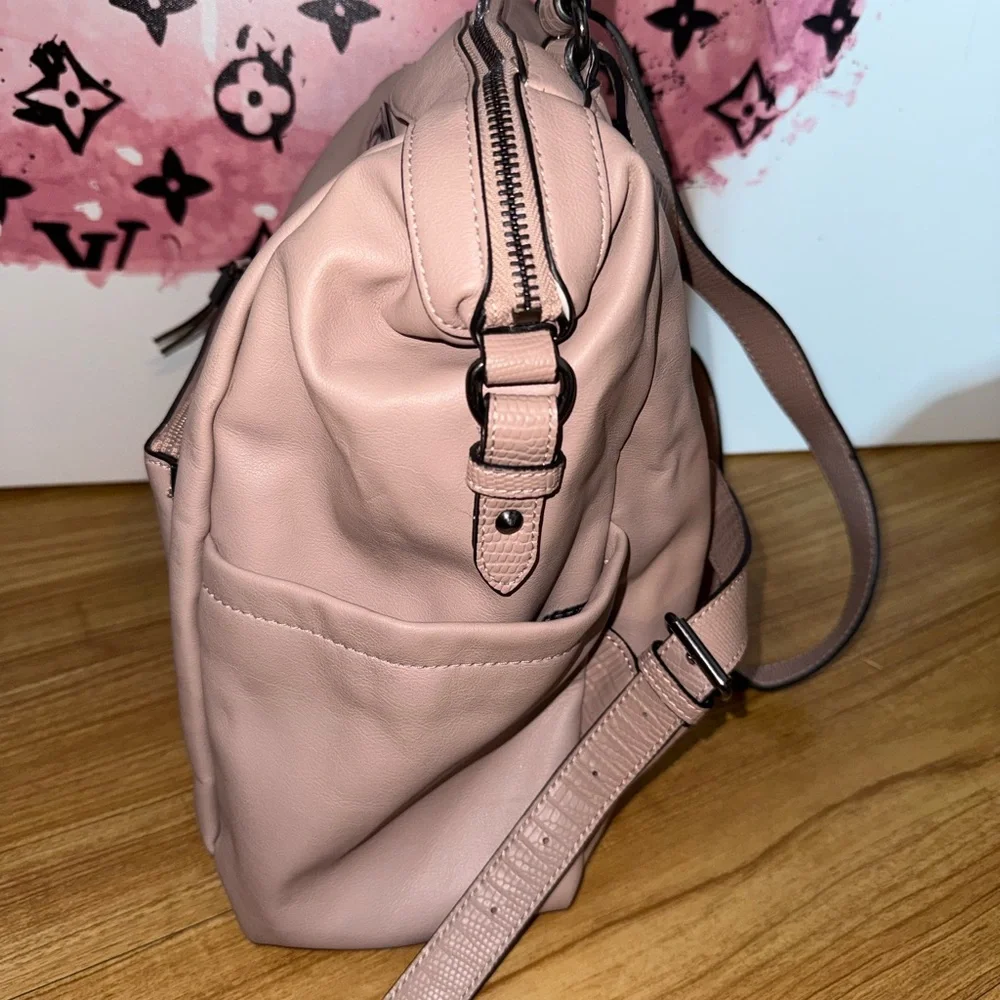 Simply Vera Vera Wang Convertible Backpack - Dusty Rose